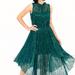 Eva Franco Shentel Dress - Glitter Pine - Green