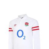 Umbro England Rugby Mens 22/23 Classic Long-Sleeved Home Jersey - White - 3XL