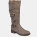 Journee Collection Women's Carly Boot - Brown - 12