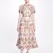 Marchesa Embroidered Tulle Tea-Length Gown - White - 0