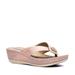 GC SHOES Dafni Blush Wedge Sandals - Pink - 6.5