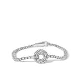 Haus of Brilliance 14K White Gold 2 1/2 Cttw Diamond 7" Classic Tennis Bracelet With Medallion Station - White - 7