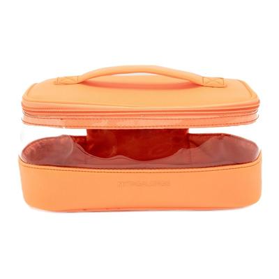 MYTAGALONGS The Clear Train Case - Apricot - Orang...