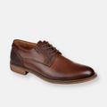 Vance Co. Shoes Vance Co. Alston Textured Plain Toe Derby - Brown - 10