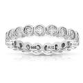 Vir Jewels 1.50 Cttw Diamond Eternity Ring For Women, Wedding Band In 14K White Gold Bezel Set, Size 5-9 - White - 8