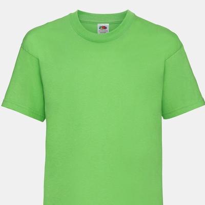 Fruit of the Loom Fruit Of The Loom Childrens/Kids Little Boys Valueweight Short Sleeve T-Shirt (Pack of 2) (Lime) - Green - 14