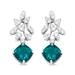Haus of Brilliance 18K White Gold 1 1/10 Cttw Diamond And 7.9 x 7.7mm Green Emerald Drop Earrings - G-H Color, SI1-SI2 Clarity - White