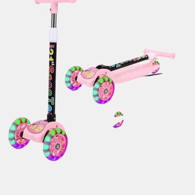 Vigor Perfect Gift Outdoor Fun Children's Play Scooter - Bulk 3 Sets - Pink
