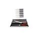 BergHOFF BergHOFF Pakka 8PC Stainless Steel Cutlery Set: 6PC 12" Steak Knives & 2PC 12" Carving Sets