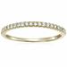 Vir Jewels 1/10 Cttw Mircopave Petite Round Diamond Wedding Band For Women In 10K Yellow Gold Prong Set - Gold - 8