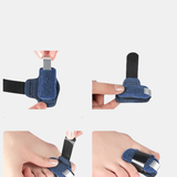 Vigor Premium Quality Compression Finger Splints With Flexible Built-In Aluminium Support - Blue