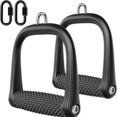 Vigor Multi Gym Fitness Cable Attachments Push Pull Down Sports Heavy Duty Triceps Pull Down Handles - 1 PAIR
