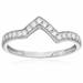 Vir Jewels 1/3 Cttw Diamond Wedding Band For Women, Heartbeat Wave Style Wedding Band In 14K White Gold - White - 9