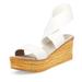 CHARLESTON SHOE CO. Bermuda Wedge - White