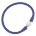 Canvas Style Bali Freshwater Pearl Silicone Bracelet - Periwinkle - Purple