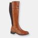 Cipriata Womens/Ladies Silvia Leather Zip High Leg Boot - Tan - Brown - 5