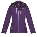 Regatta Womens/Ladies Carletta VI 3 In 1 Waterproof Jacket - Dark Aubergine - Purple - 8