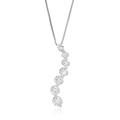 Vir Jewels 1/12 Cttw Diamond Pendant Necklace For Women, Lab Grown Diamond Drop Pendant Necklace In .925 Sterling Silver With Chain, Size 3/4" - Grey