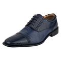 LIBERTYZENO Owen Leather Oxford Style Dress Shoes - Blue - 13