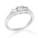 Vir Jewels 3/4 Cttw Certified 3 Stone Diamond Engagement Ring 14K White Gold I1-I2 - White - 7