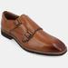 Thomas and Vine Artemis Chisel Toe Double Monk Strap - Brown - 11.5