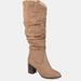 Journee Collection Journee Collection Women's Wide Calf Aneil Boot - Brown - 7