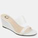 Journee Collection Journee Collection Women's Angelina Wedge - White - 11