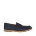 Maine Mens Chiswick Suede Penny Strap Loafers - Blue - Blue - 8