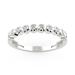 Brilliant Carbon Vega Bezel Band In White Gold - 0.10 Ct. Tw. - Grey - 7