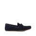 Maine Mens Albans Plaited Suede Boat Shoes - Navy - Blue - 10