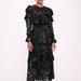 Marchesa Rosa Diantha Dress - Black - Black