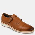 Thomas and Vine Thomas & Vine Ransom Cap Toe Monk Strap Dress Shoe - Brown - 12