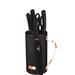 Berlinger Haus 7-Piece Knife Set with Mobile Stand Collection - Black