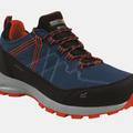 Regatta Mens Samaris Lite Walking Shoes - Moonlight Denim/Orange - Blue - UK 6 / US 7