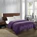Chic Home Design Javia 1 Piece Blanket Ultra Soft Fleece Microplush - Purple - FULL / QUEEN