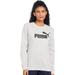 Puma Womens/Ladies ESS Logo Sweatshirt - Light Gray Heather - Grey - XS