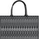 Furla Women Opportunity Tote Toni Grigio Leather Canvas Tote Bag - Black