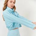 Lezat Sadie Cropped Windbreaker - Spearmint - Blue - L