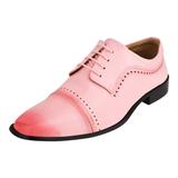 LIBERTYZENO BRUCE Leather Oxford Style Dress Shoes - Pink - 13