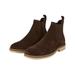 Burton Mens Suede Chelsea Ankle High Boots - Brown - Brown - 7