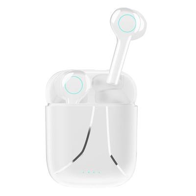 Fresh Fab Finds Waterproof Wireless 5.0 TWS Earbuds - 30Hrs Playtime - Magnetic Charging Case - Mic - Sport Running - White