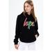 Hype Girls Rainbow Hoodie - Black - 11