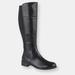 Cipriata Womens/Ladies Silvia Leather Zip High Leg Boot (Black) - Black - 5