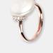 Bronzallure Freshwater Maxima Pearl and Cubic Zirconia Ring - Pink - 8.5