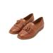 Principles Womens/Ladies Colette Fringe Leather Loafers - Brown - 7