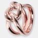 Bronzallure Women's Braided Ring - Pink - 6