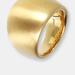Etrusca Gioielli Satin Graduated 18KT Gold Plated Band Ring - Yellow - 7