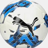 Puma TeamFINAL6 MS Training Soccer Ball - White/Electric Blue Lemonade - White - 3