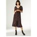 Principles Womens/Ladies Animal Print Mesh Ruched Front Dress - Brown - 8