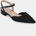 Journee Collection Women's Ansley Wide Width Flats - Black - 8.5